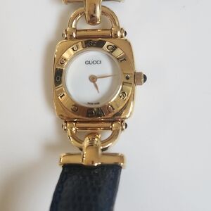 Gucci Gold and Blue Women's Watch